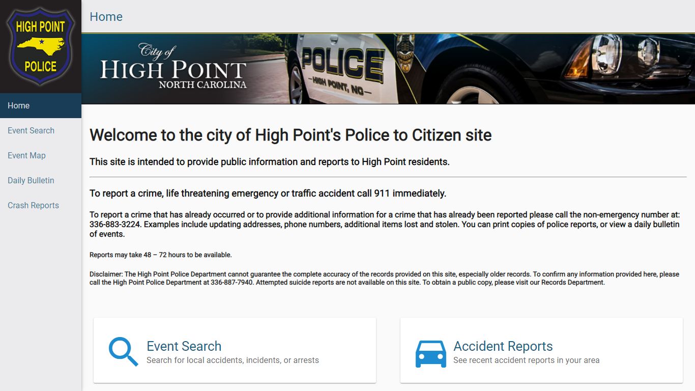 Police To Citizen - High Point, NC